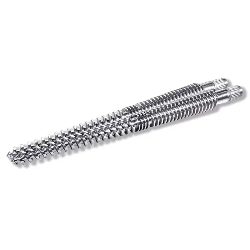 Parafuso duplo cônico entrelaçado